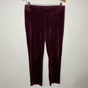 J. Jill pure Jill maroon velvet‎ pants size small